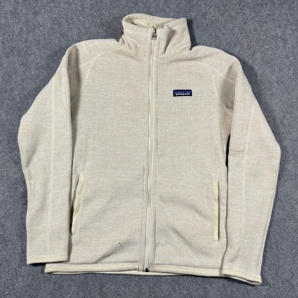Patagonia Better Sweater Jacket Womens Small Cream Full Zip Fleece 25543 OYWH